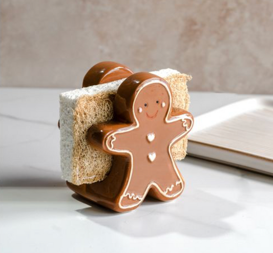 GINGERBREAD MAN SPONGE HOLDER