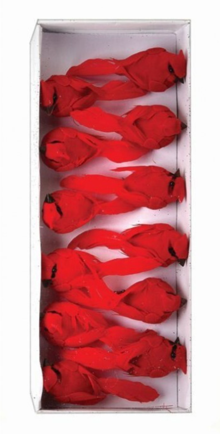 MINI CARDINAL Ornament 3.5", BOX OF 12