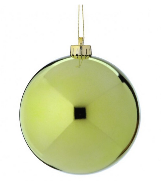 SHINY BALL 4" 4 pack, Apple Green 