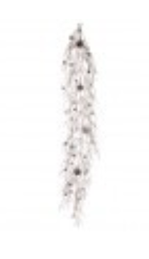 60" DIPPING SNOWY BRANCH W/CONE GARLAND 