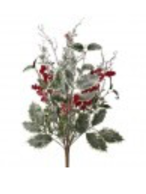 23" WINTER FROSTED W/BERRY AND HOLLY SPRAY 