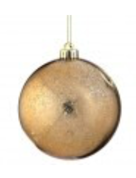 5.5"   MERCURY BALL ORNAMENT 2 pack, Copper
