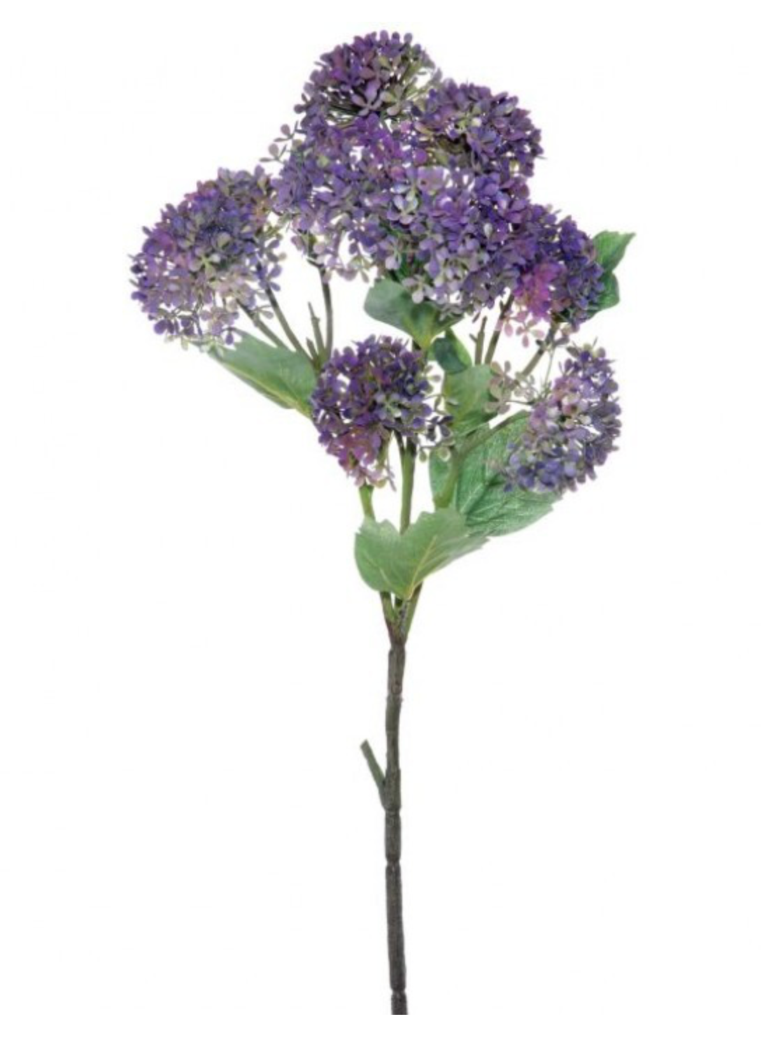 SNOWBALL HYDRANGEA BRANCH 33" - Purple/Green