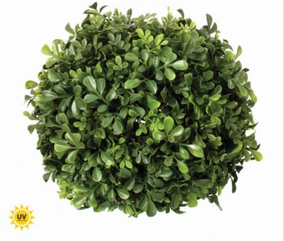 PLASTIC UV PROOF ENGLISH BOXWOOD BALL 9"