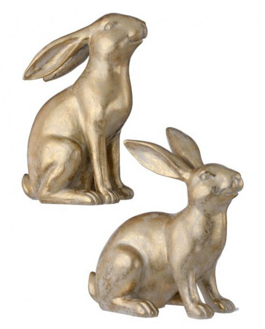RESIN GOLDEN BUNNY