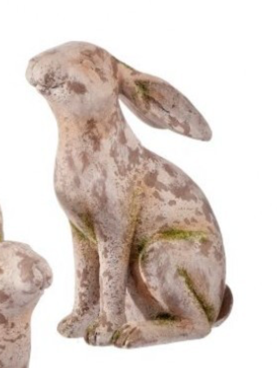RESIN MOSSED BUNNY
