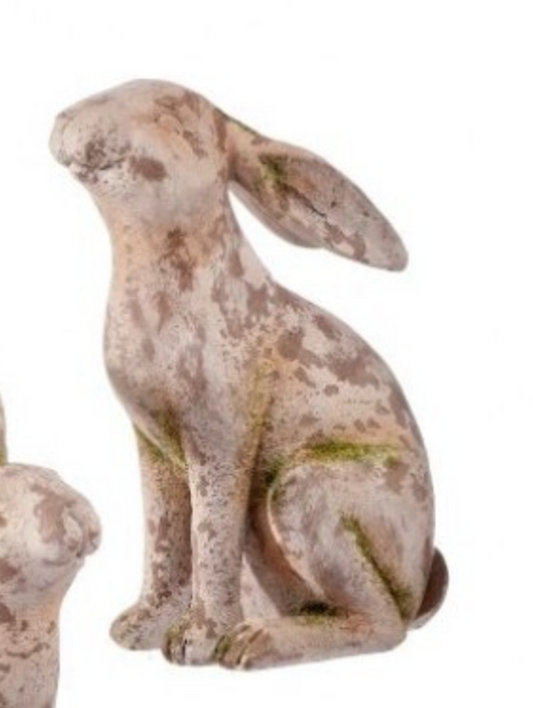 RESIN MOSSED BUNNY