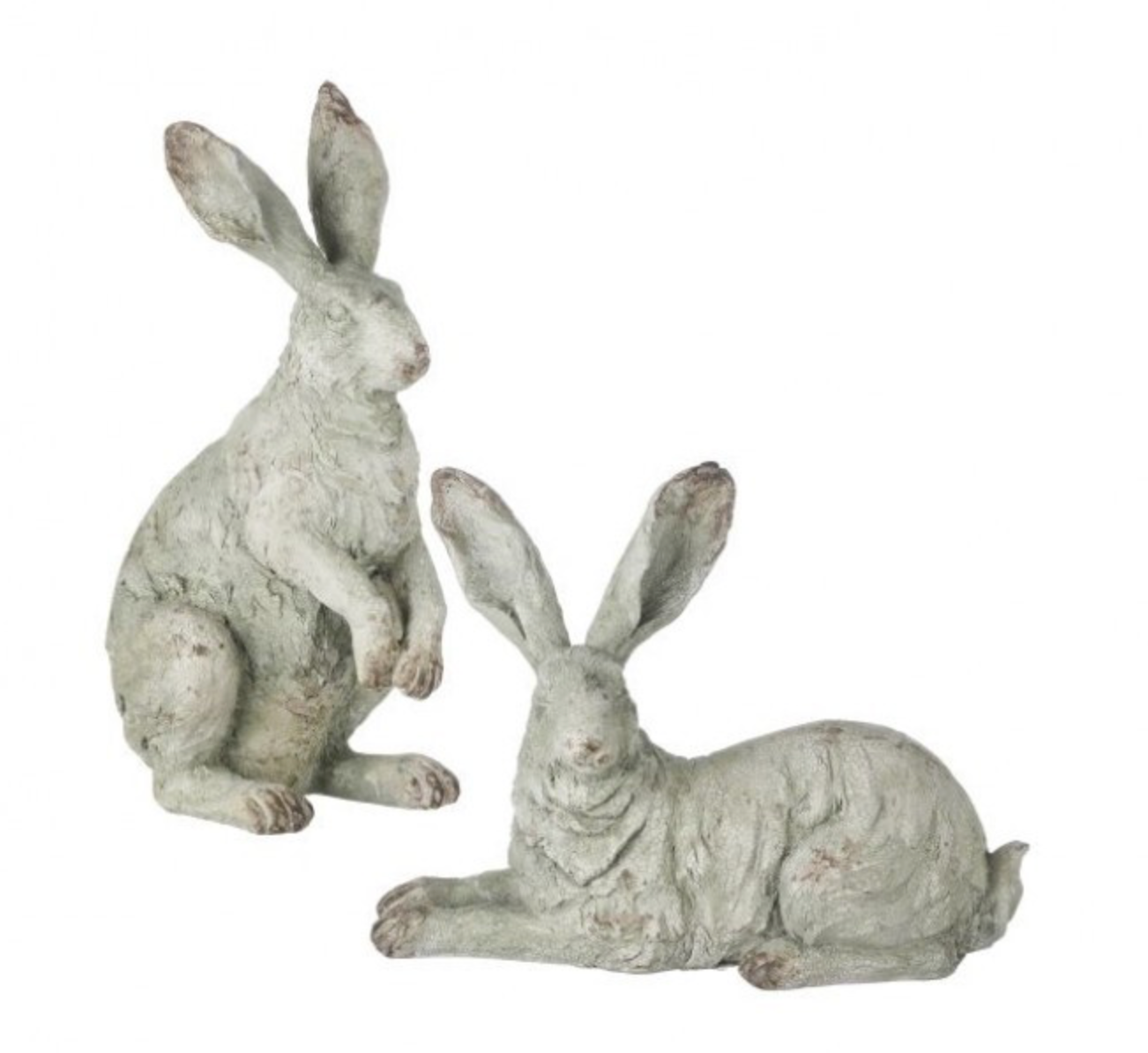 RESIN WEATHERED GARDEN RABBIT 8.5"