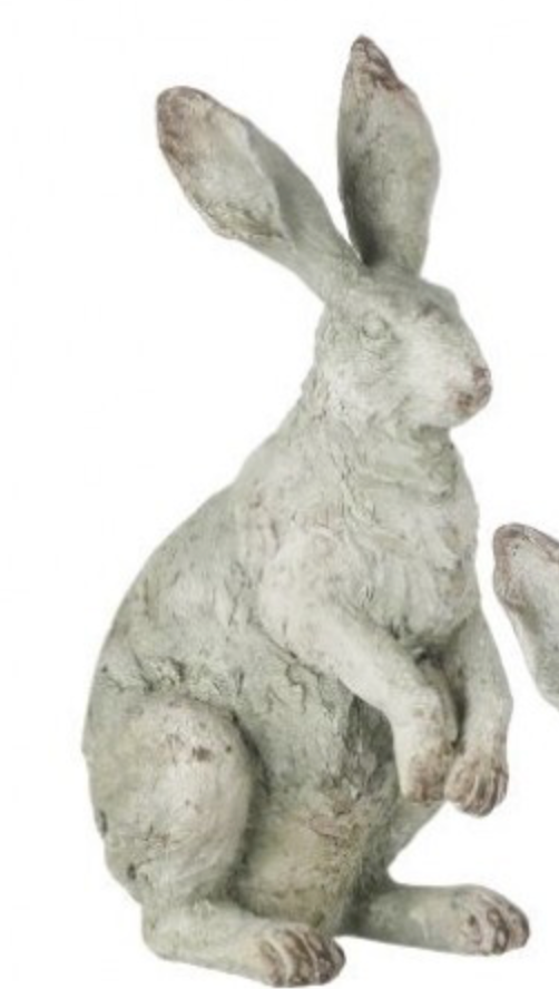 RESIN WEATHERED GARDEN RABBIT 8.5"
