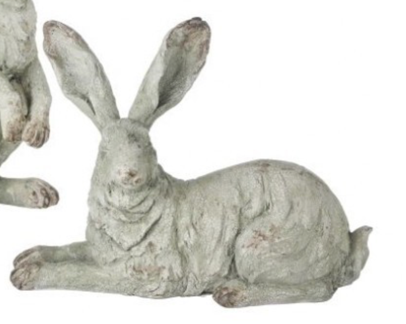 RESIN WEATHERED GARDEN RABBIT 8.5"