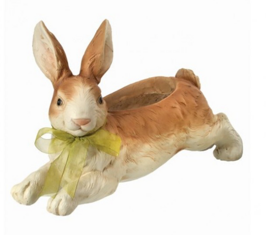 LEAPING BUNNY PLANTER 18.5"