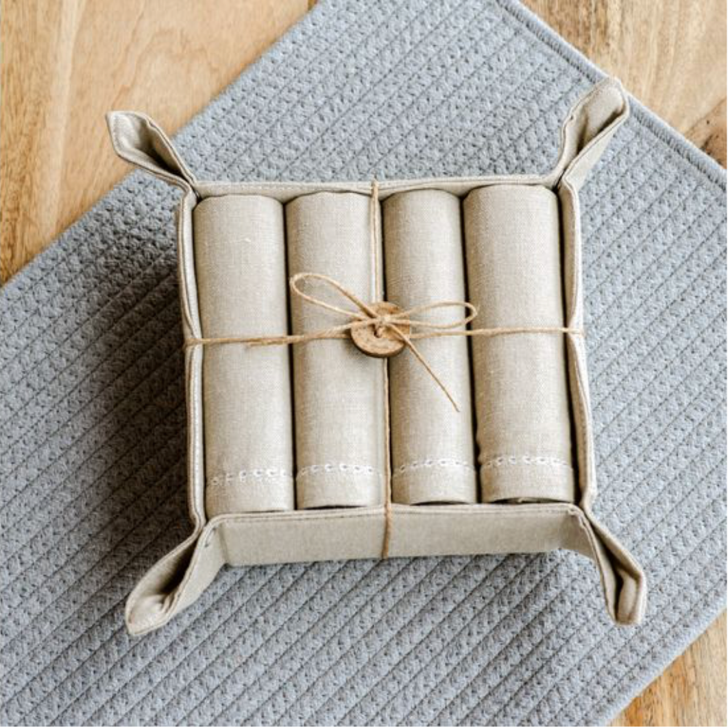 4PC NAPKIN GIFT SET