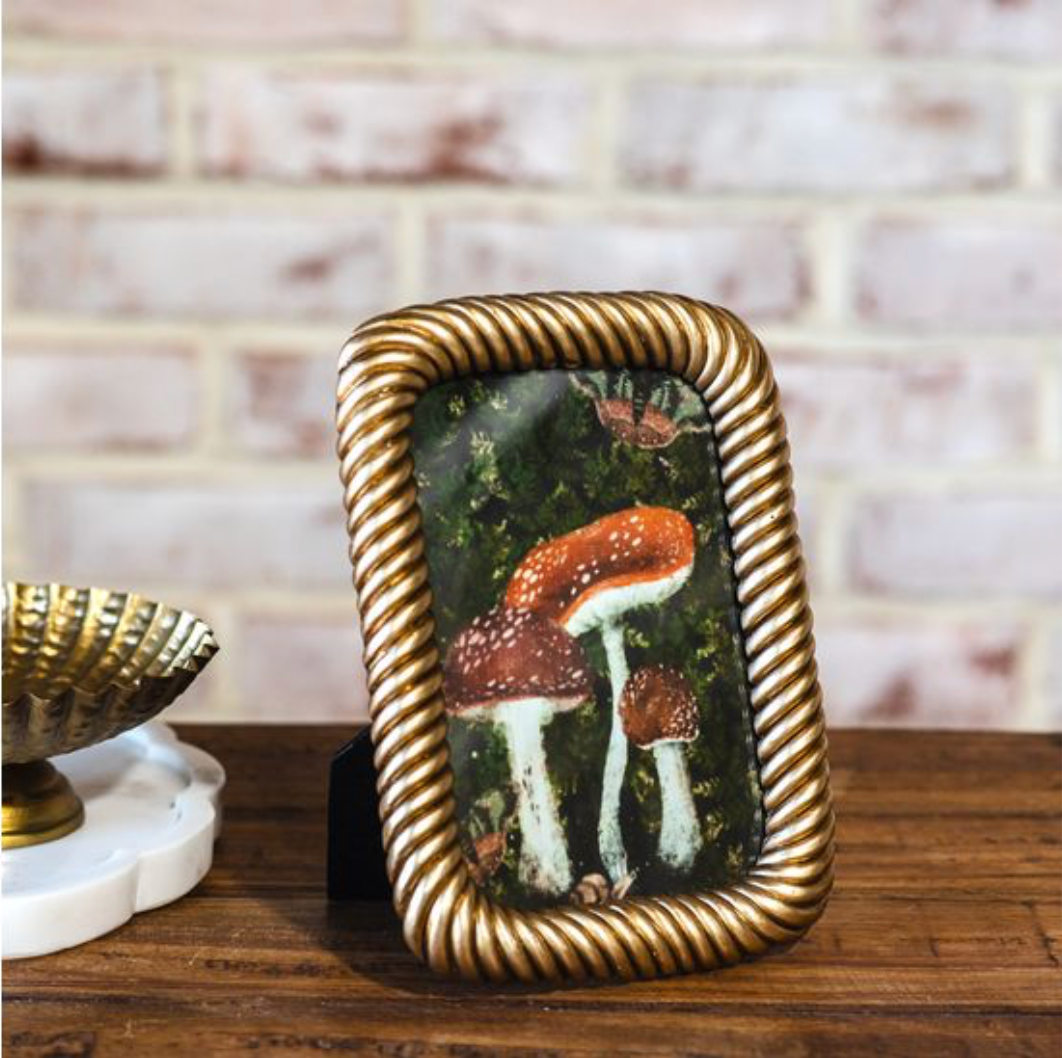 GOLD CORD PHOTO FRAME