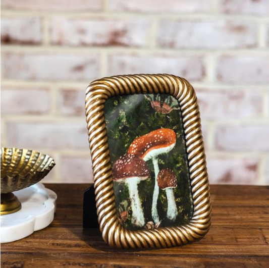GOLD CORD PHOTO FRAME