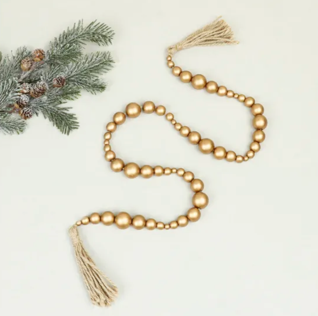 48" GOLD BEADS