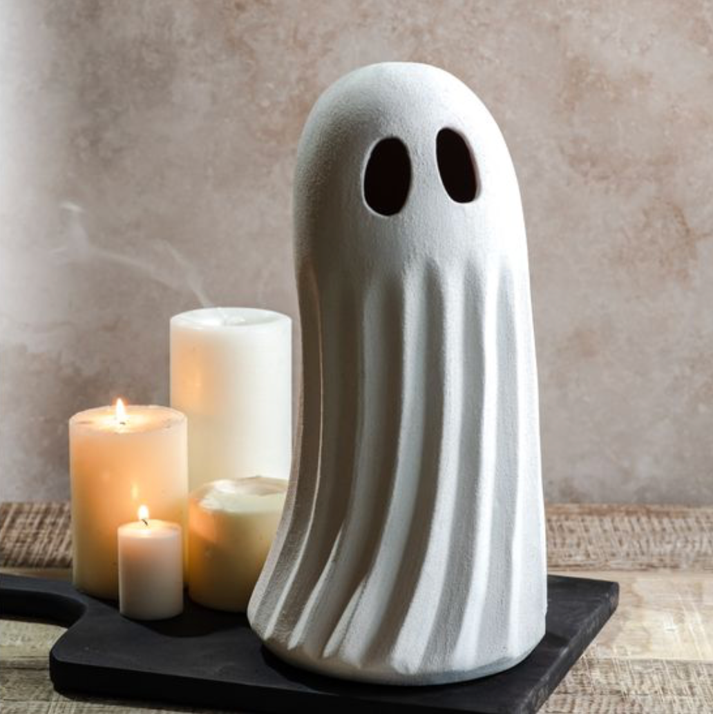 Matte White Ghost Decor