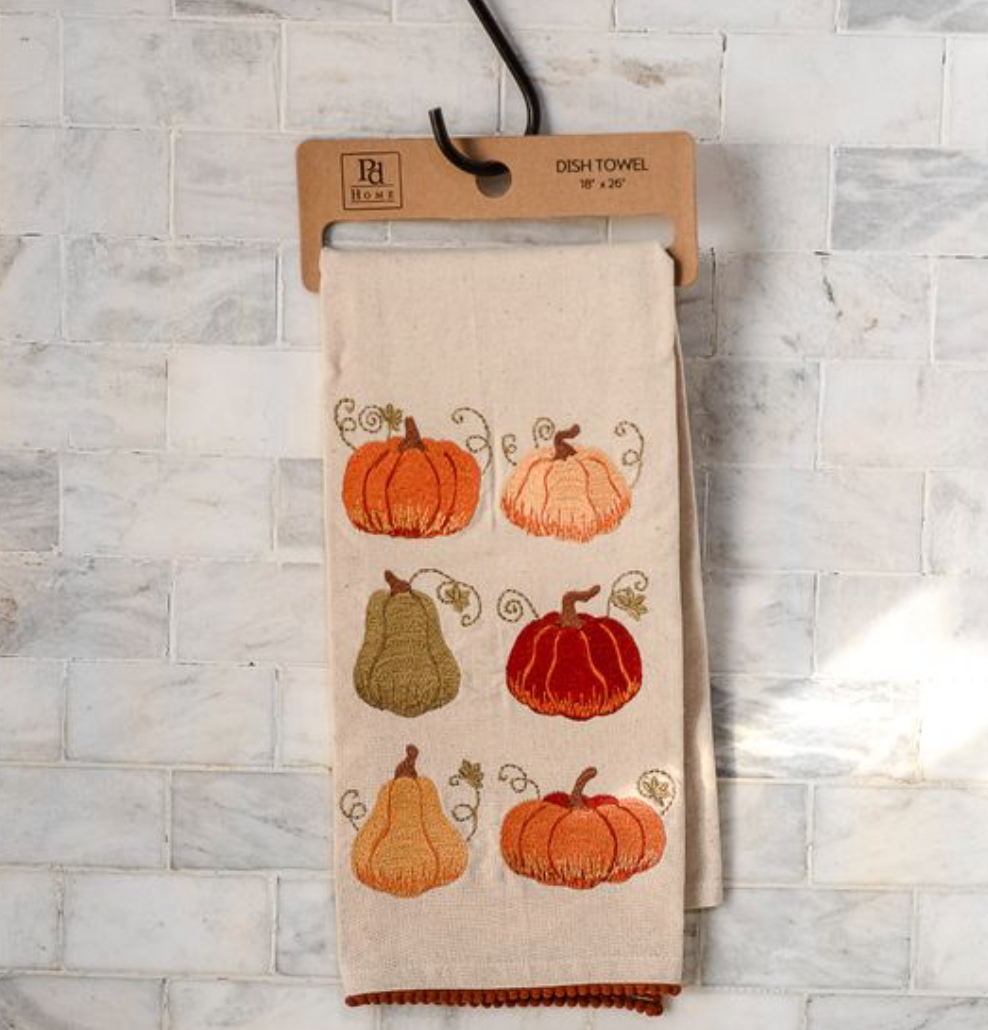 Autumn Pumpkin Dish Towel
