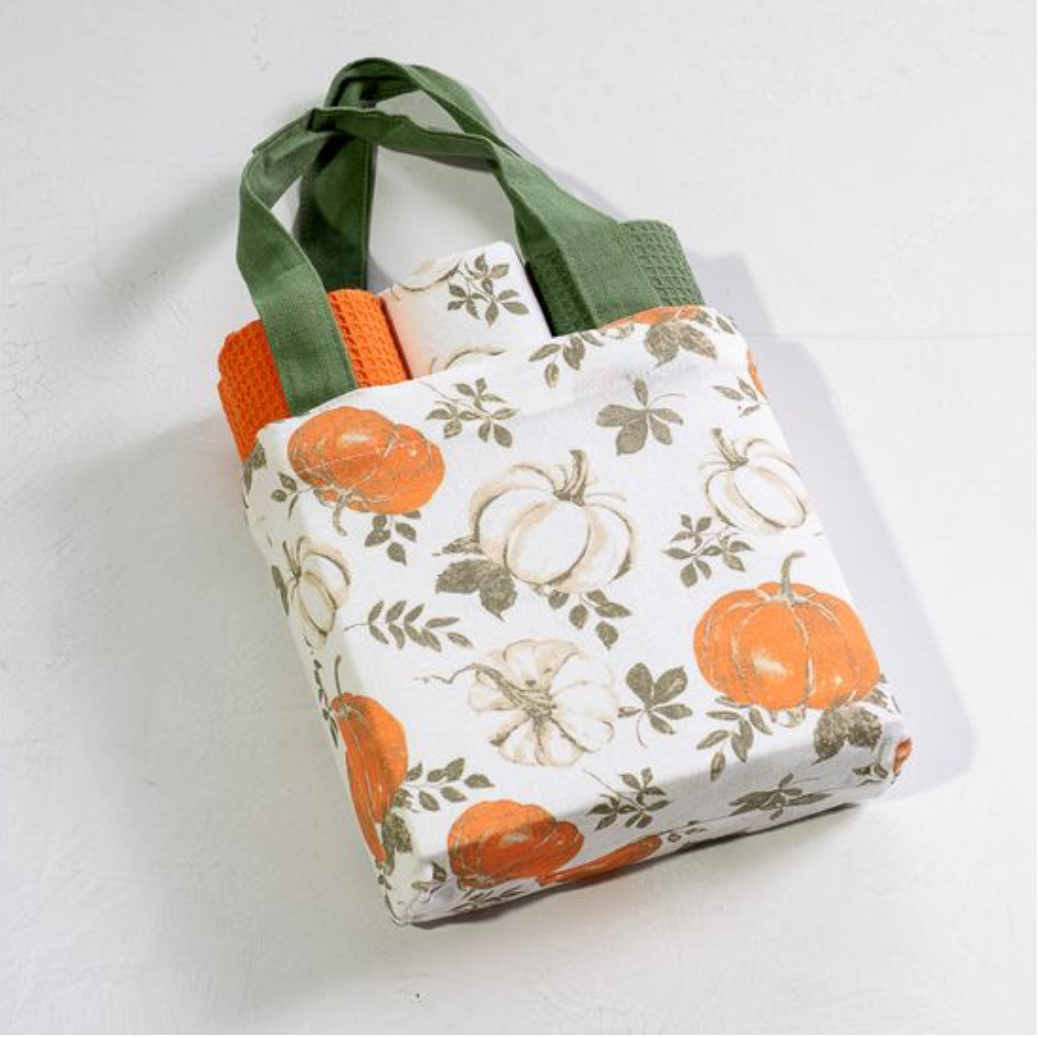 3PC Fall Pumpkin Towel Set