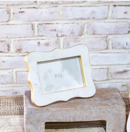 French Curve Marble Frame