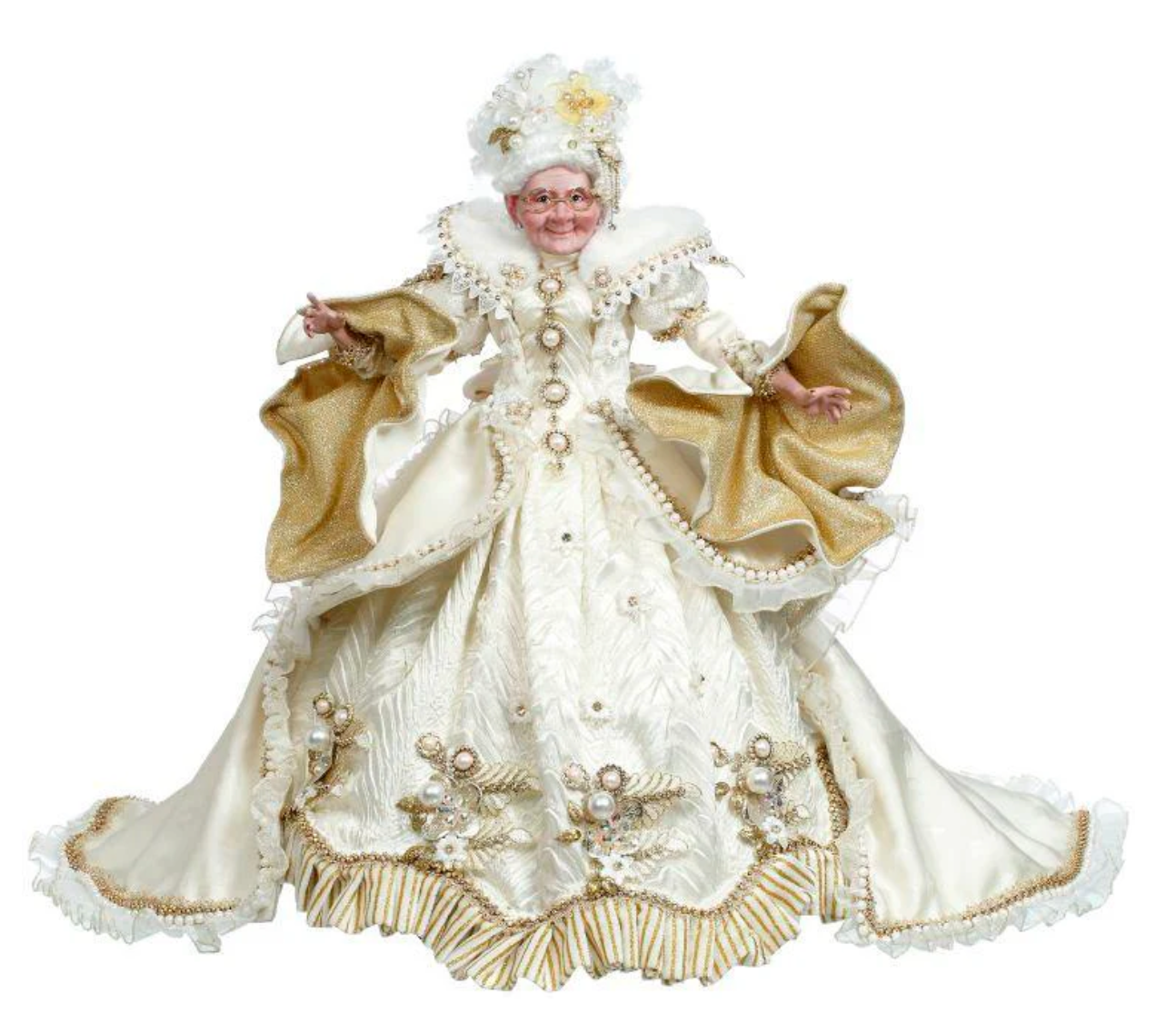 Snow and Pearls Mrs. Claus - 23 Inches