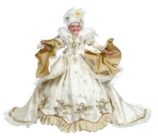 Snow and Pearls Mrs. Claus - 23 Inches