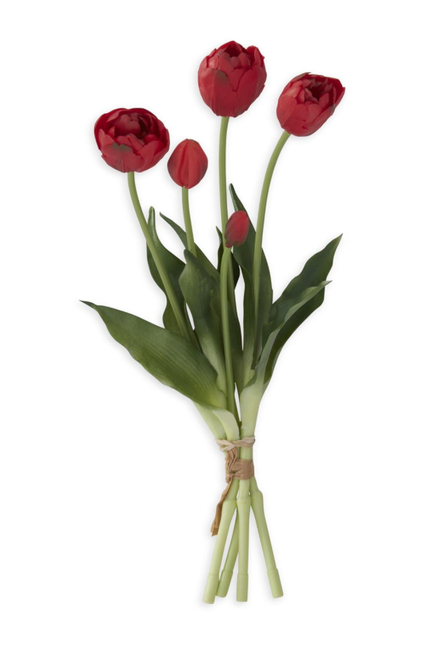 15" Real Touch Tulip Bud & Bloom Bundle