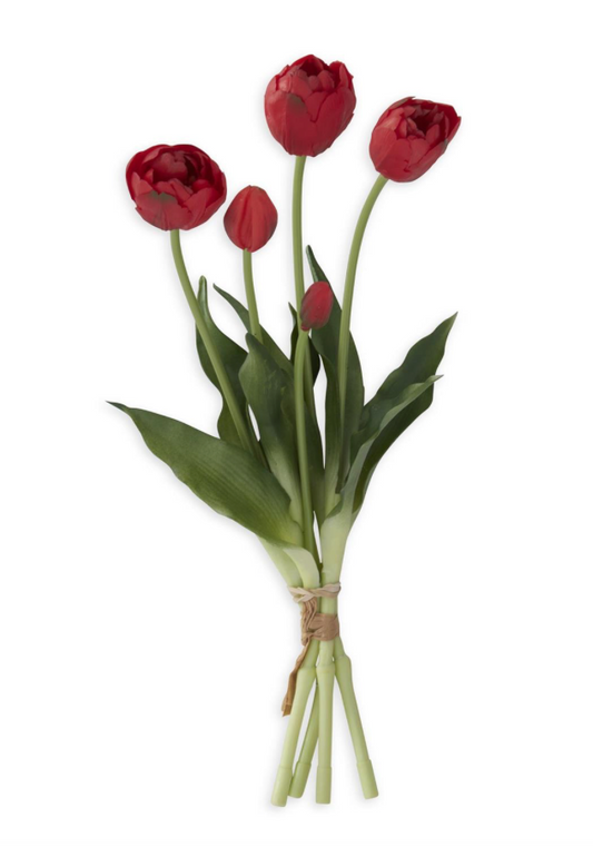 15" Real Touch Tulip Bud & Bloom Bundle