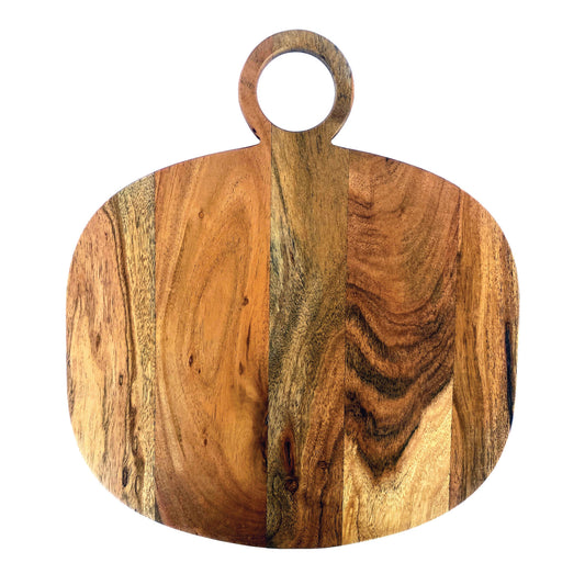 Acacia Wood Cutting Board w/ Handle