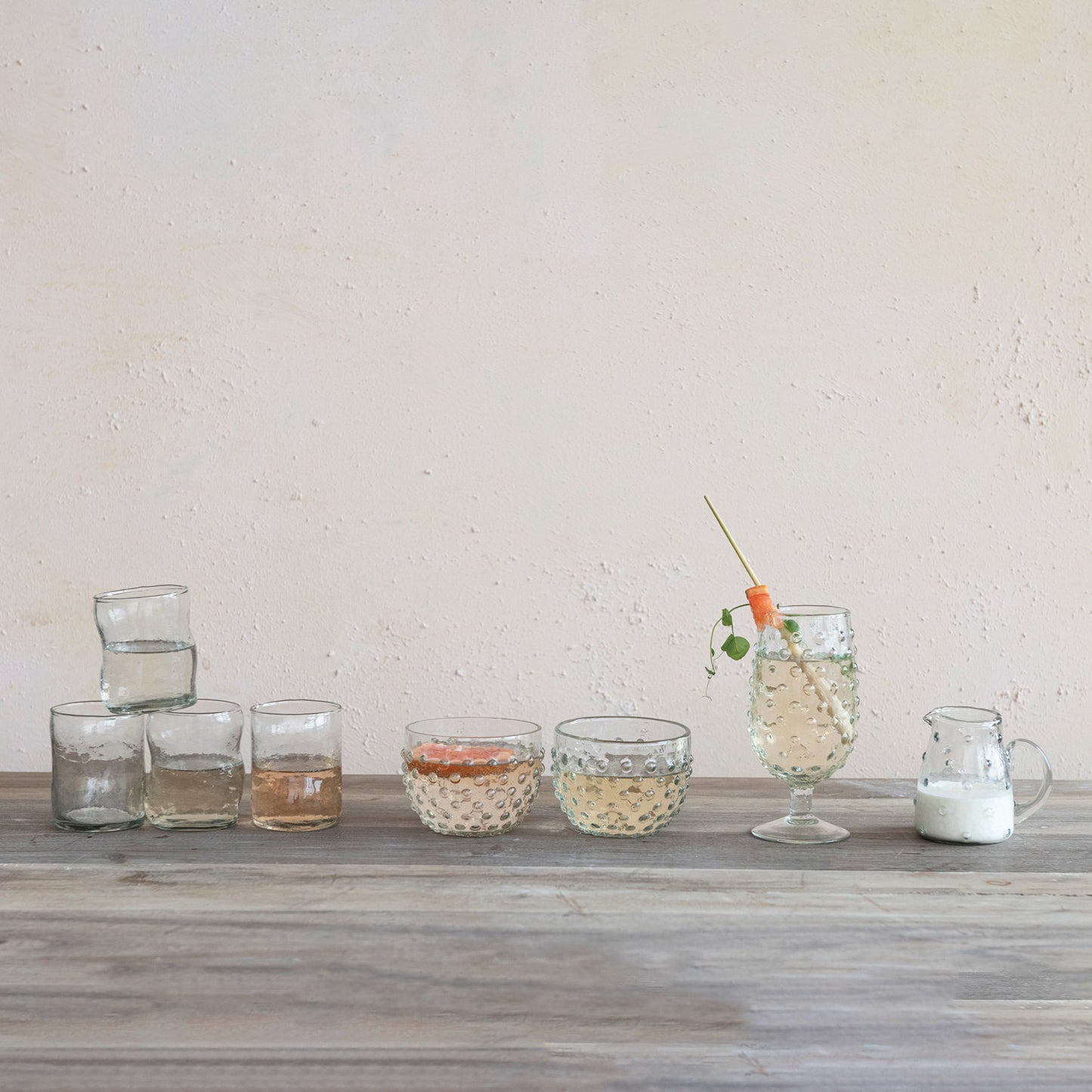Hobnail Drinking Glass