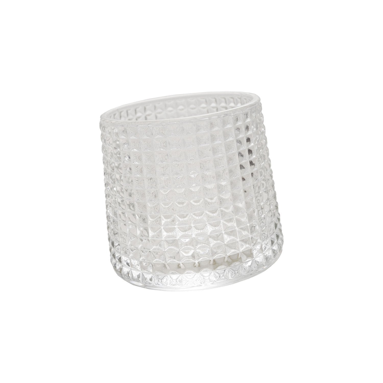 4 oz. Embossed Spinning Whiskey Drinking Glass