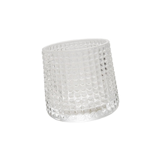 4 oz. Embossed Spinning Whiskey Drinking Glass