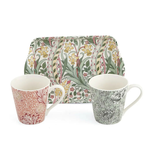 Morris & Co - MUG & TRAY SET DAFF/CHRYS